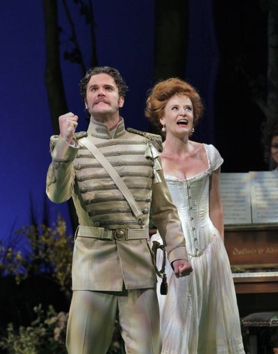 Lee Gregory as Count Carl-Magnus Malcolm and Erin Holland as Countess Charlotte Malco Photo